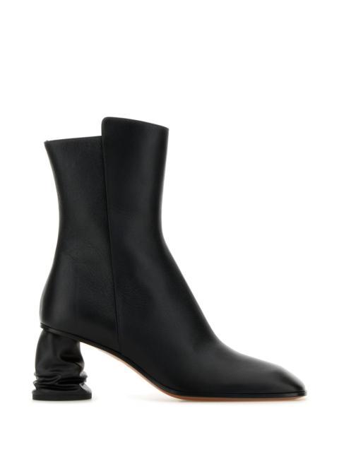 Alexander McQueen Black leather ankle boots