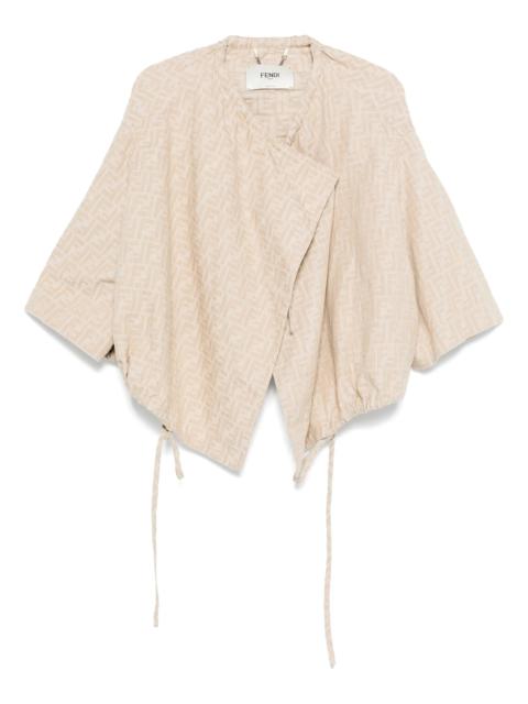 FENDI FF-jacquard drawstring jacket