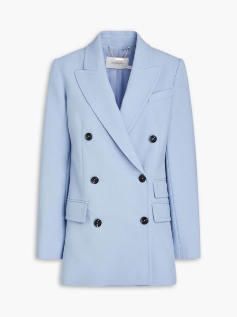 Zimmermann Double-breasted crepe blazer