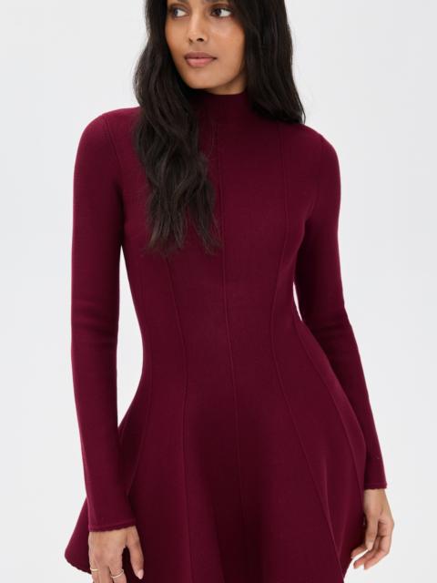 Fleur du Mal Long Sleeve Flared Corset Dress