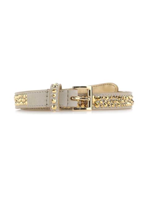 Prada Embellished Suede Belt
