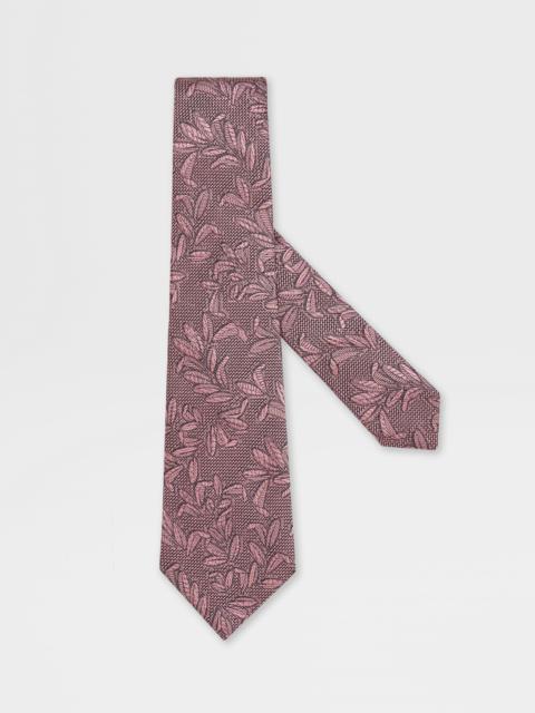 ZEGNA PINK SILK TIE