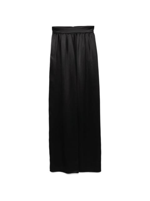 silk maxi-skirt