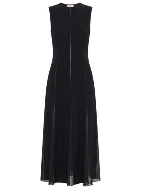 ULLA JOHNSON Laure Sleeveless Midi Dress in Black