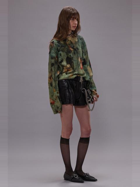 R13 PRINTED BOYFRIEND SWEATER