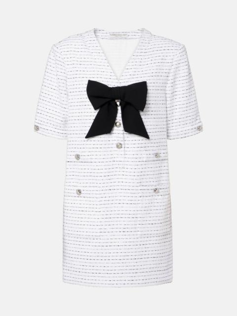 Alessandra Rich Sequined tweed minidress