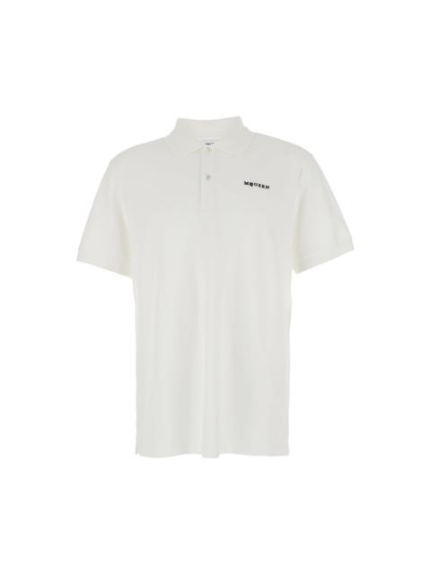 Alexander McQueen Logo Embroidery Polo Shirt