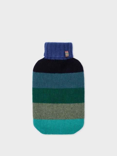Paul Smith Blue Multistripe Lambswool Hot Water Bottle Cover
