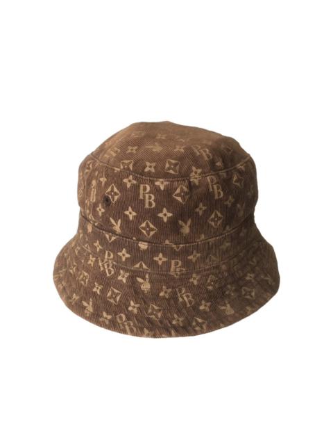 Other Designers Playboy Monogram corduroy bucket hat