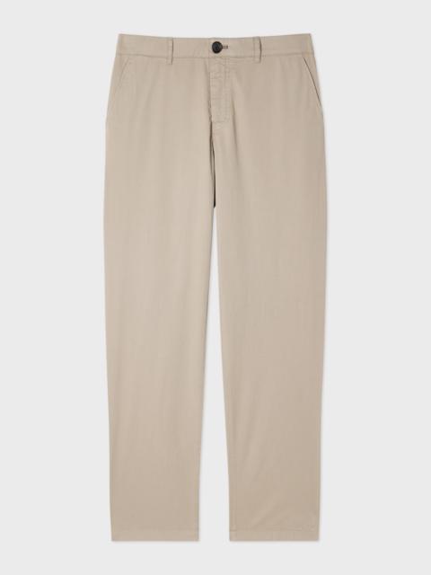 Paul Smith Tapered-Fit Stone Stretch-Cotton Chinos