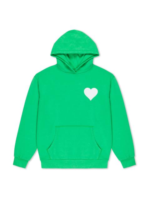 SPRWMN BRIGHT GREEN HEART HOODIE