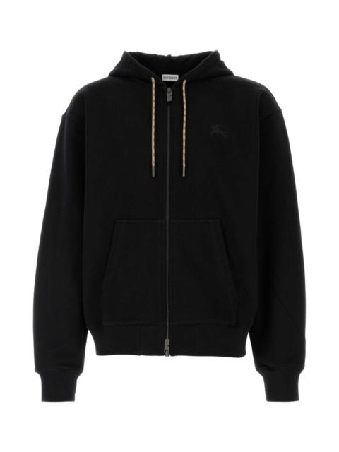 Burberry Burberry Men Black Cotton Oversize Sweatshirt