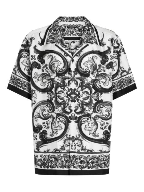 Dolce & Gabbana Majolica-print Silk Shirt