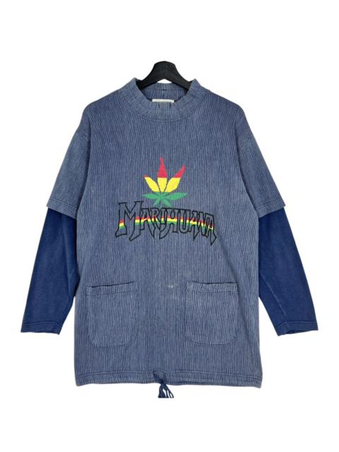 Other Designers 90s Vintage Distressed Marijuana