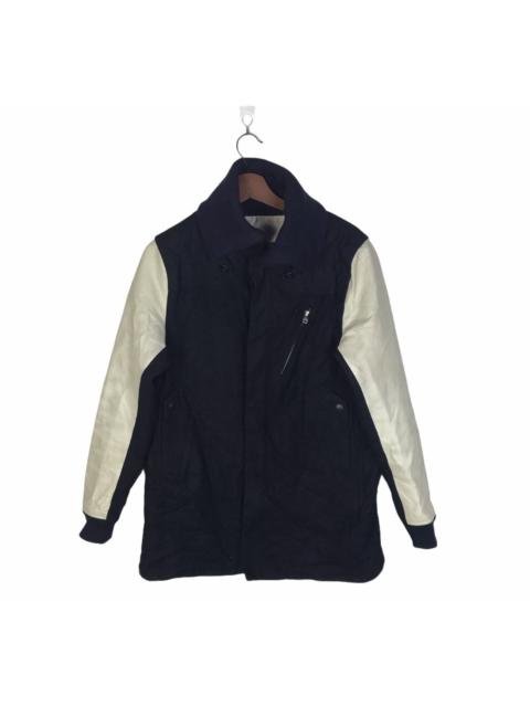 White Mountaineering White Mountaineering Wool Leather Jacket