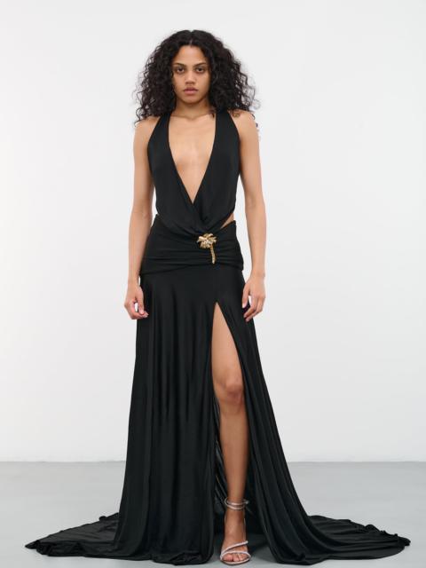 Roberto Cavalli Gathered Maxi Dress