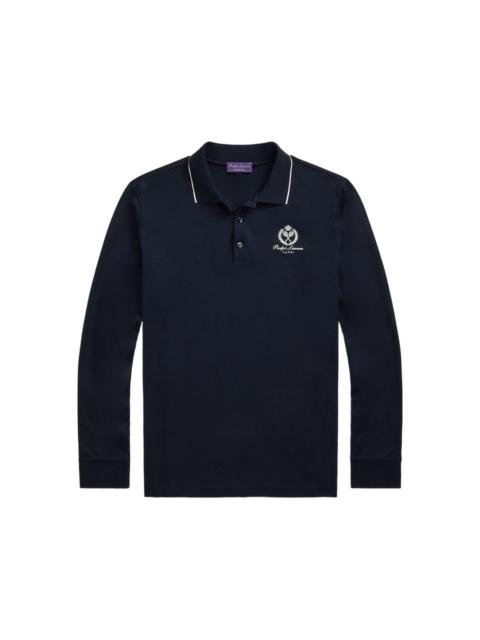 long-sleeve polo shirt