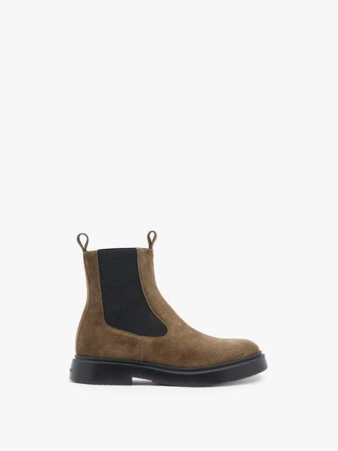 Proenza Schouler Bank Chelsea Boots in Calf Suede