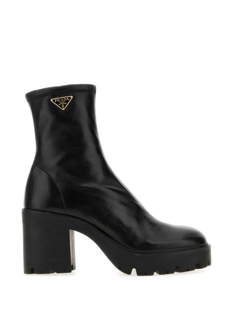 Prada Prada Women Black Wool Ankle Boots