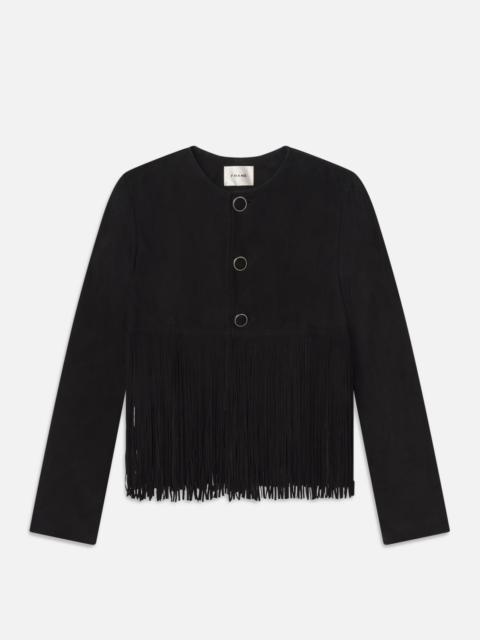 FRAME The Saddle Jacket in Black