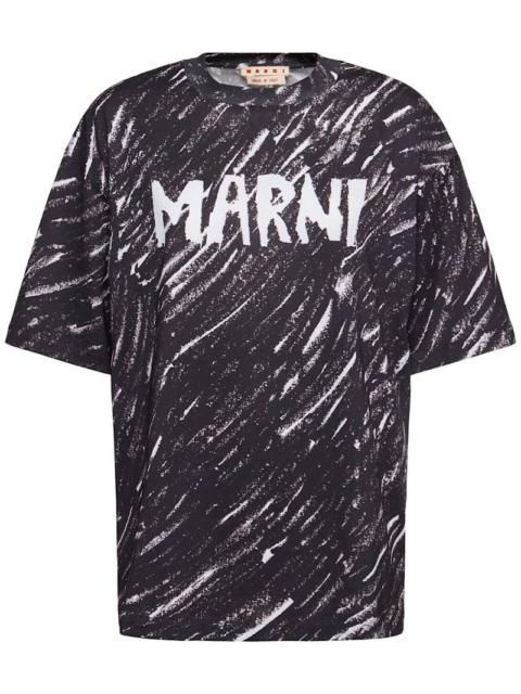 Logo print cotton jersey t-shirt