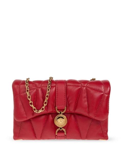VERSACE Versace cleio Small Red Leather Crossbody Bag