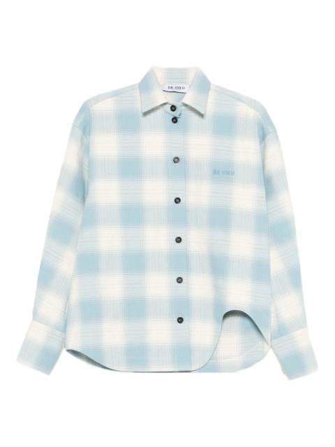THE ATTICO checked-pattern long-sleeve shirt