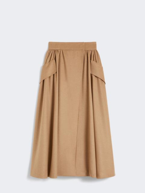 Max Mara EUFEMIA Camel drap skirt