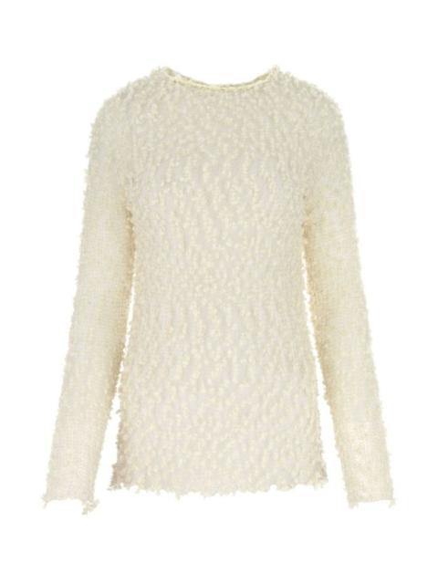 Jil Sander Women Ivory Mesh Top
