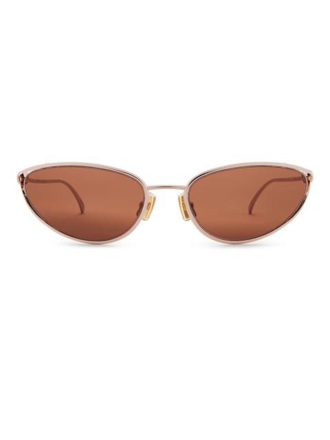 Bottega Veneta Narrow Cat Eye Sunglasses