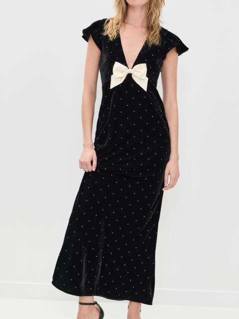 LoveShackFancy Melora Velvet Dress