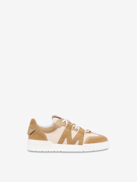 Moschino CALFSKIN AND SUEDE TRAINERS