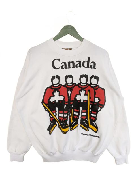 Other Designers Vintage - Vintage Marc Tetro Canada Hockey Ice Team Sweatshirt