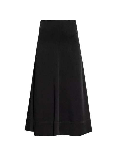 flared midi skirt