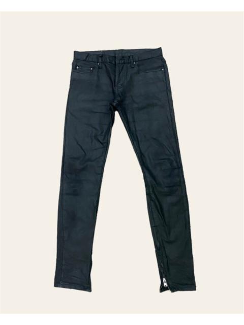 Other Designers Designer - MNMLCOATED WAXED DENIM ZIPPER SKINNY S37