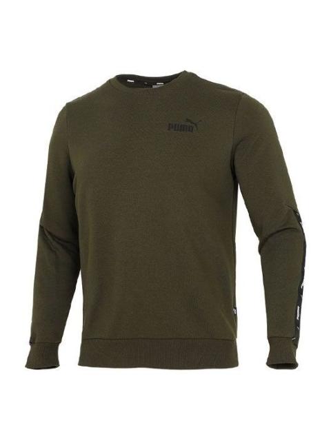 PUMA PUMA Side Sports Round Neck Pullover Green 849562-70