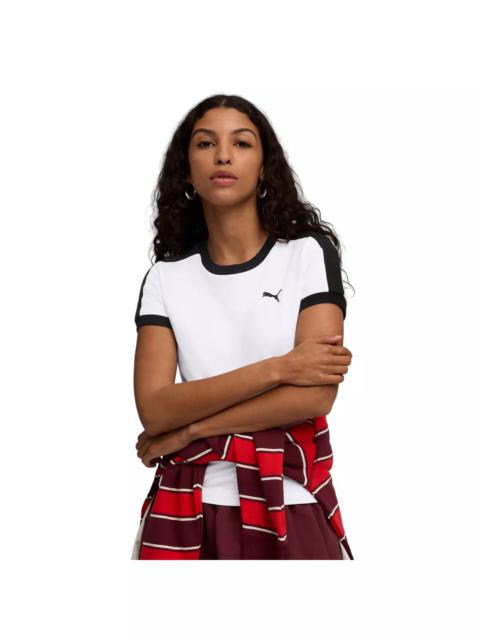 PUMA PUMA Women's T7 Slim Tee -White