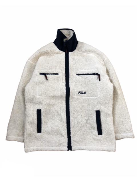Other Designers Fila - 🔥RARE FILA DEEP PILE SHERPA JACKET