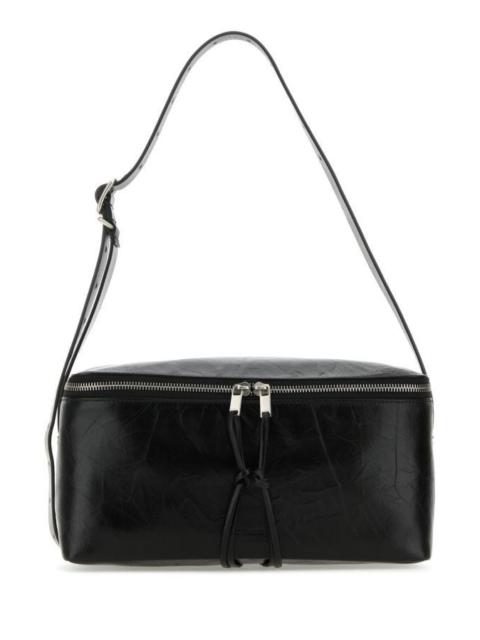 Jil Sander Man Black Leather Medium Shoulder Bag