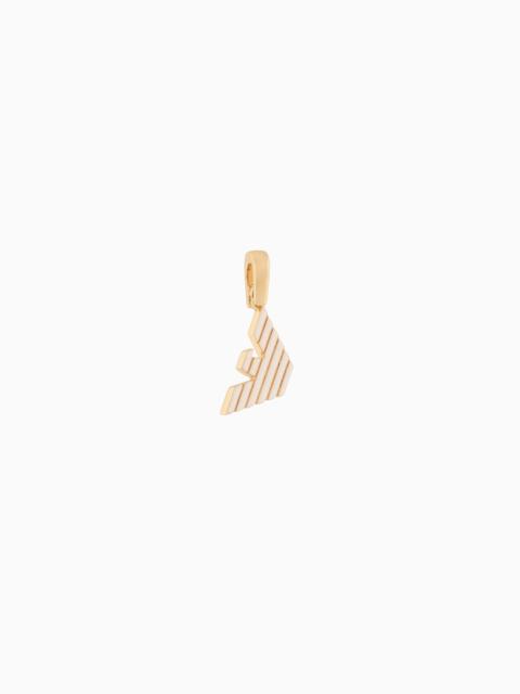 EMPORIO ARMANI EMPORIO ARMANI GOLD-TONE BRASS CHARM