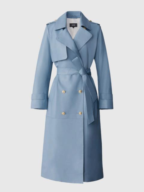 MACKAGE GAEL-V Maxi Leather Trench Coat