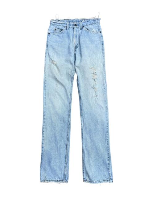 Other Designers Levi's × Levi's Vintage Clothing × Vintage - Vtg Levi’s Orange Tab 80s Distressed Light Wash - Button 542