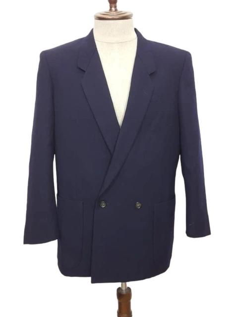 Comme Des Garçons CDG Vintage Wool Dark Navy Coat Jacket