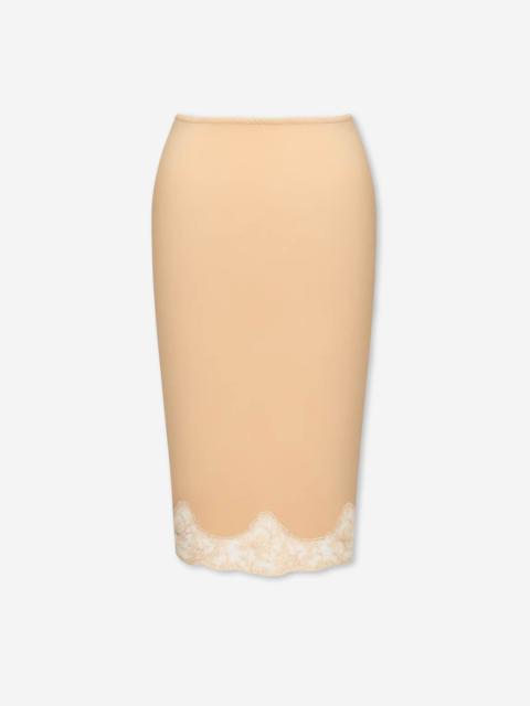SAINT LAURENT LACE MIDI SKIRT