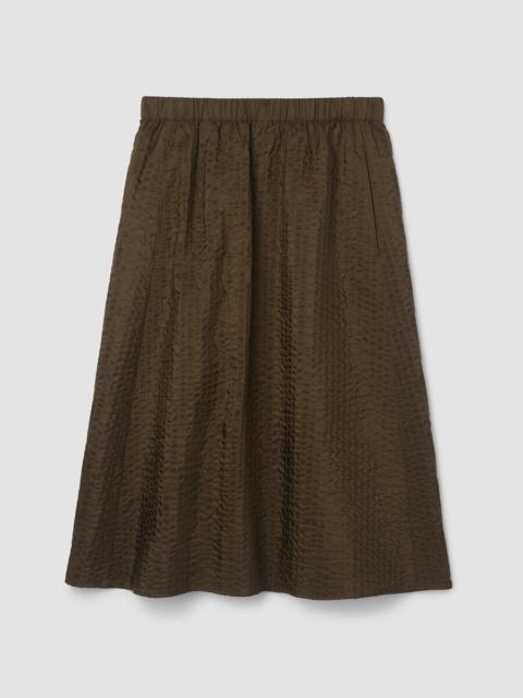 EILEEN FISHER Quilted Silk A-Line Skirt