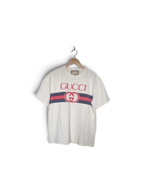 GUCCI gucci white tee logo box size L