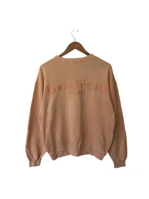 Other Designers Vintage - VINTAGE LOUIS FERAUD PARIS SWEATSHIRT BIG LOGO EMBROIDERED
