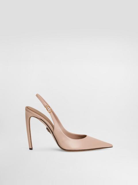 Dolce & Gabbana Polished goatskin slingbacks