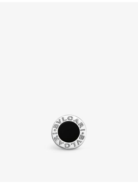 BVLGARI Bvlgari Bvlgari 18ct white-gold and black onyx single stud earring