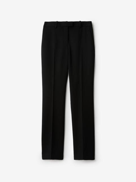 Burberry Grain de Poudre Wool Tailored Trousers